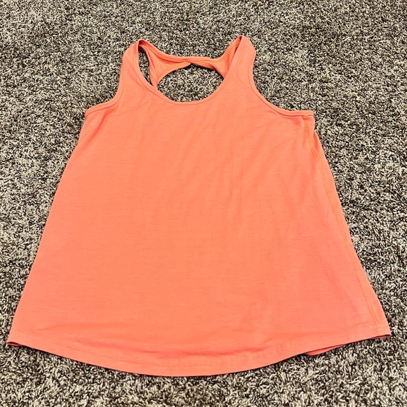 Coral open back Zyia tank top, size small - Picture 1 of 3